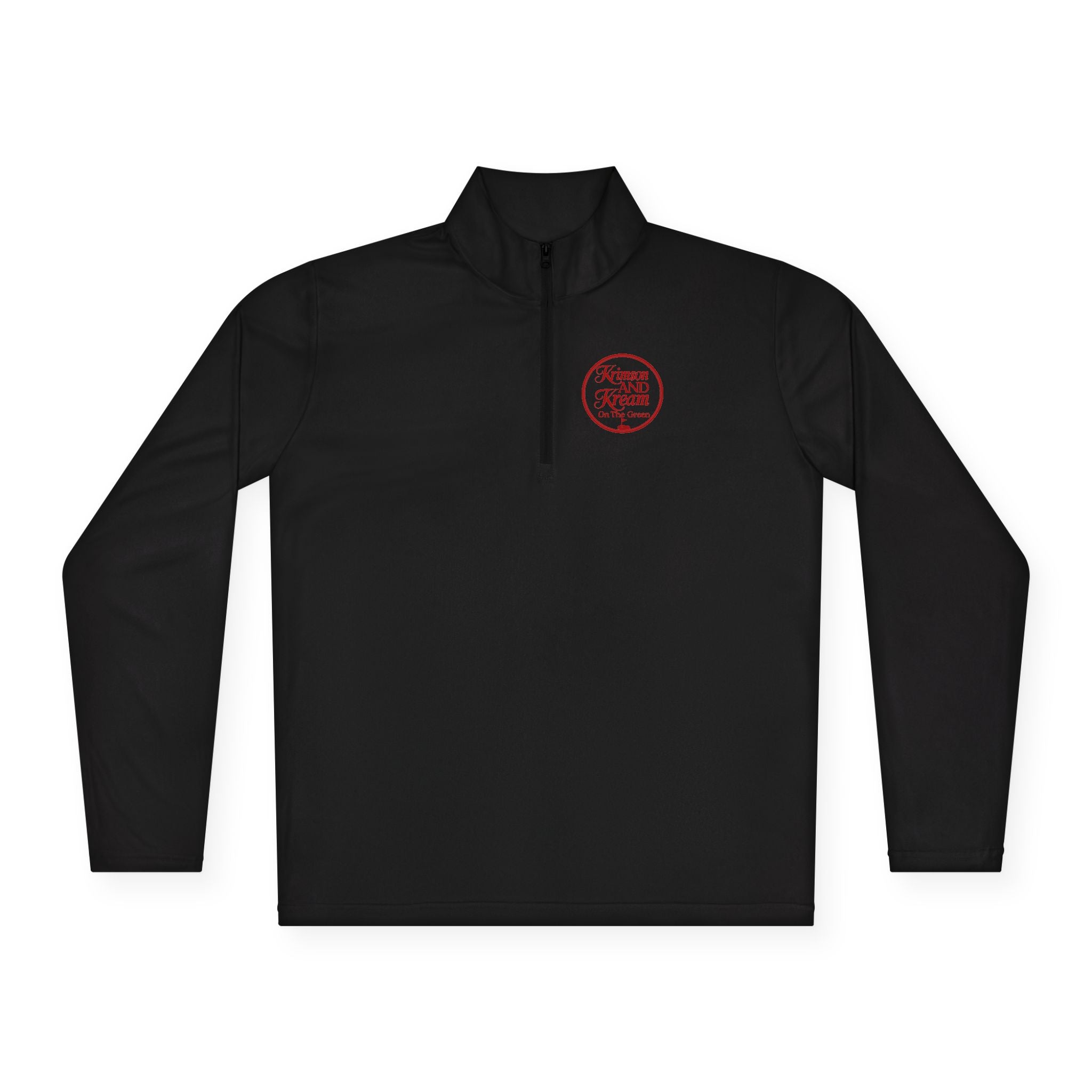Krimson and Kream Quarter-Zip Pullover