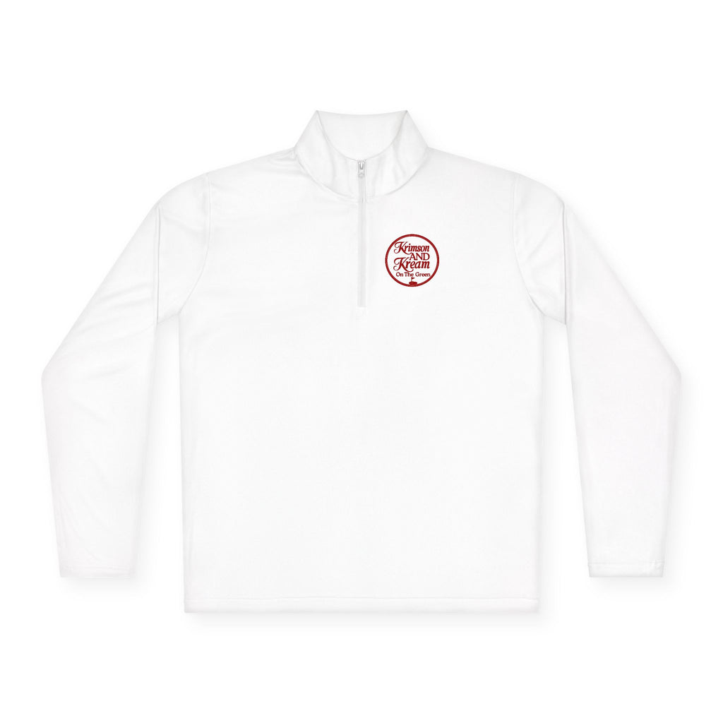 Krimson and Kream Quarter-Zip Pullover