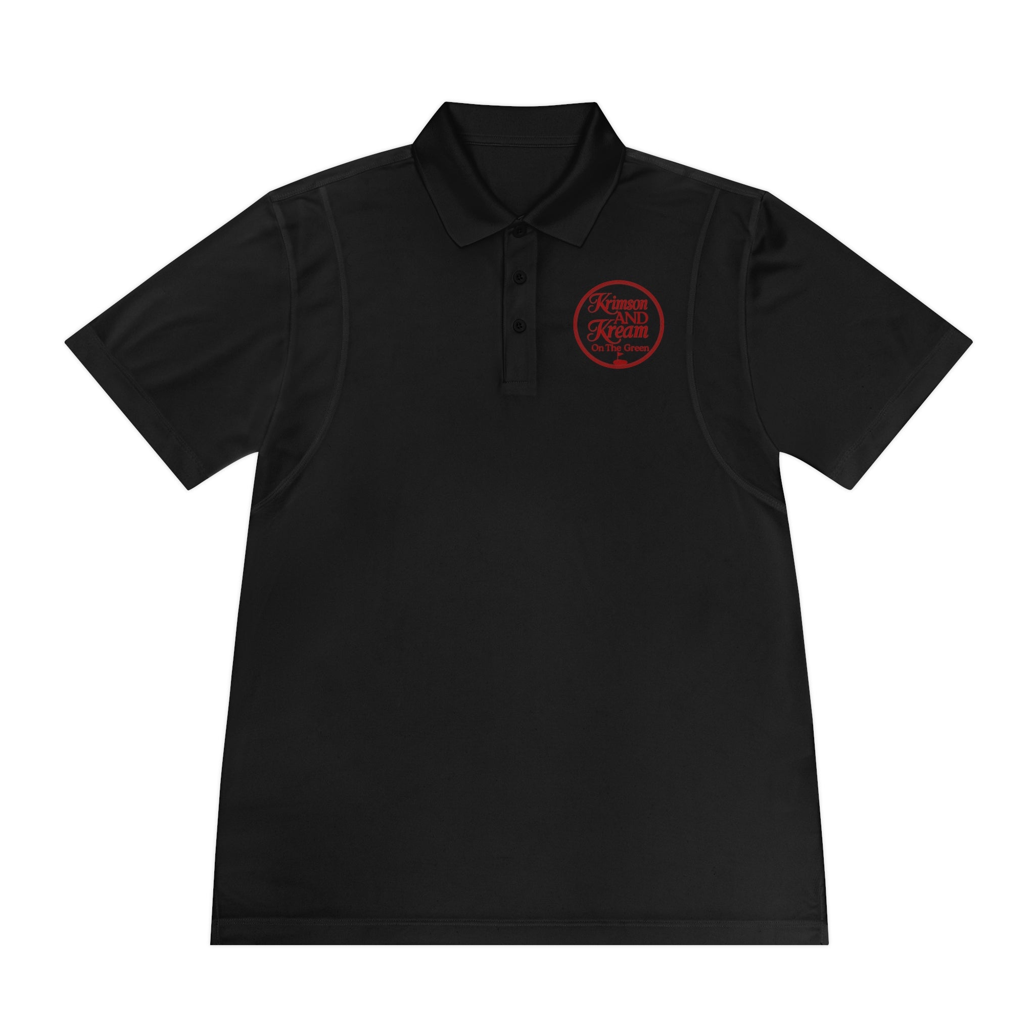 Kappa Alpha Psi Dri Fit Krimson and Kream On The Green Sports Polo Shirt -
