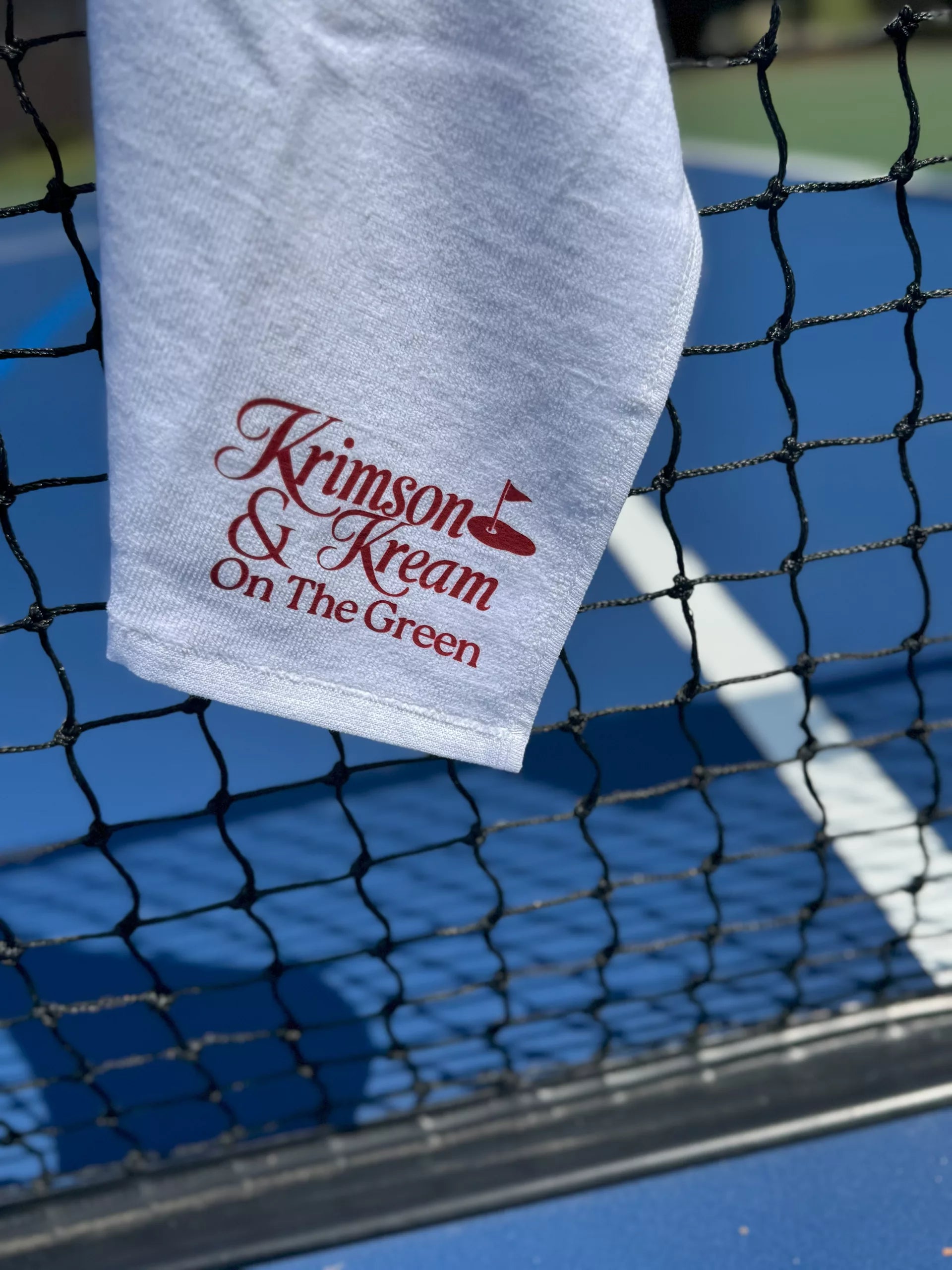 Kappa Alpha Psi Krimson and Kream On The Green Golf Towel image 0