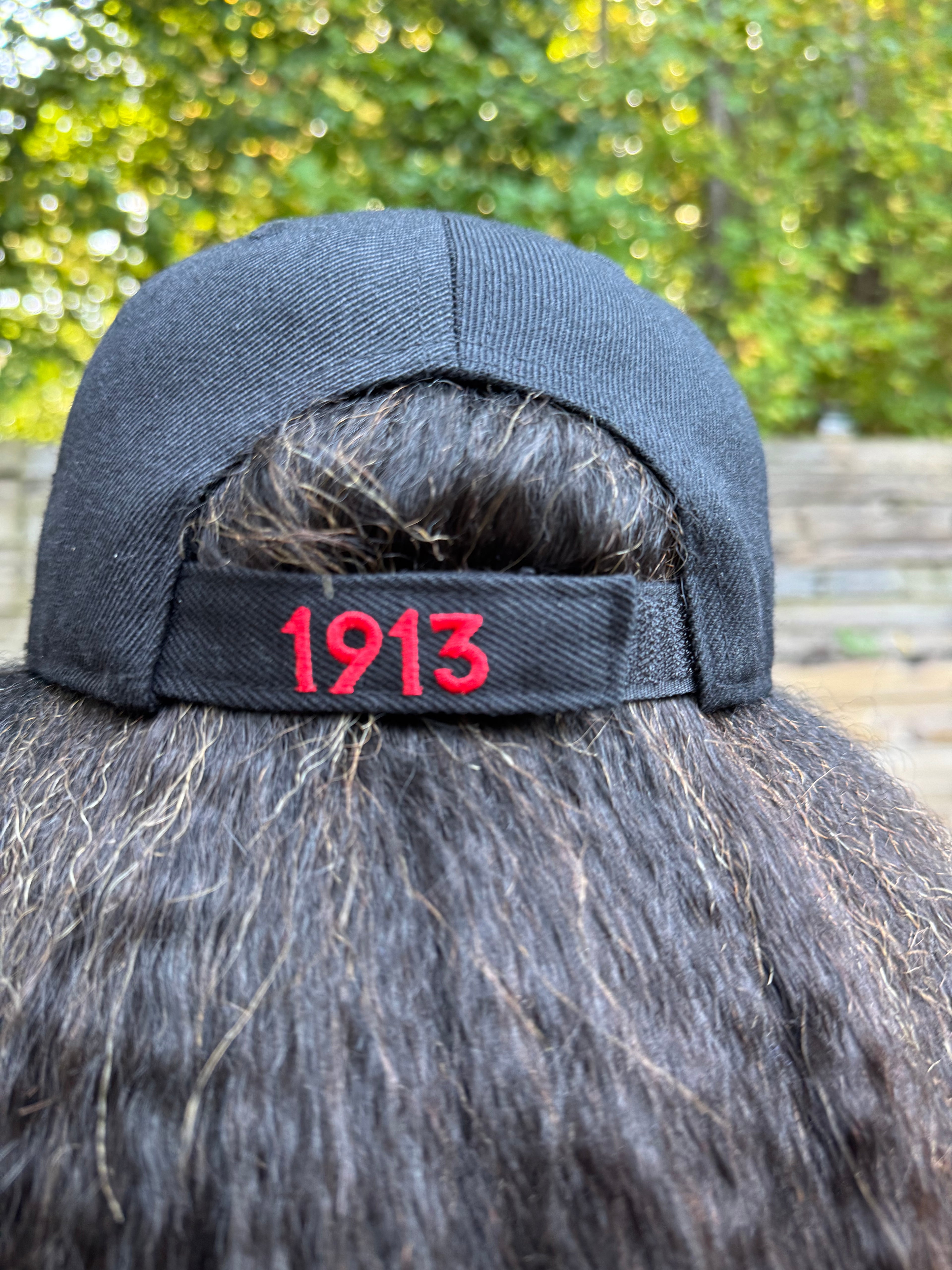 Black Delta Sigma Theta Embroidered  Crest Hat