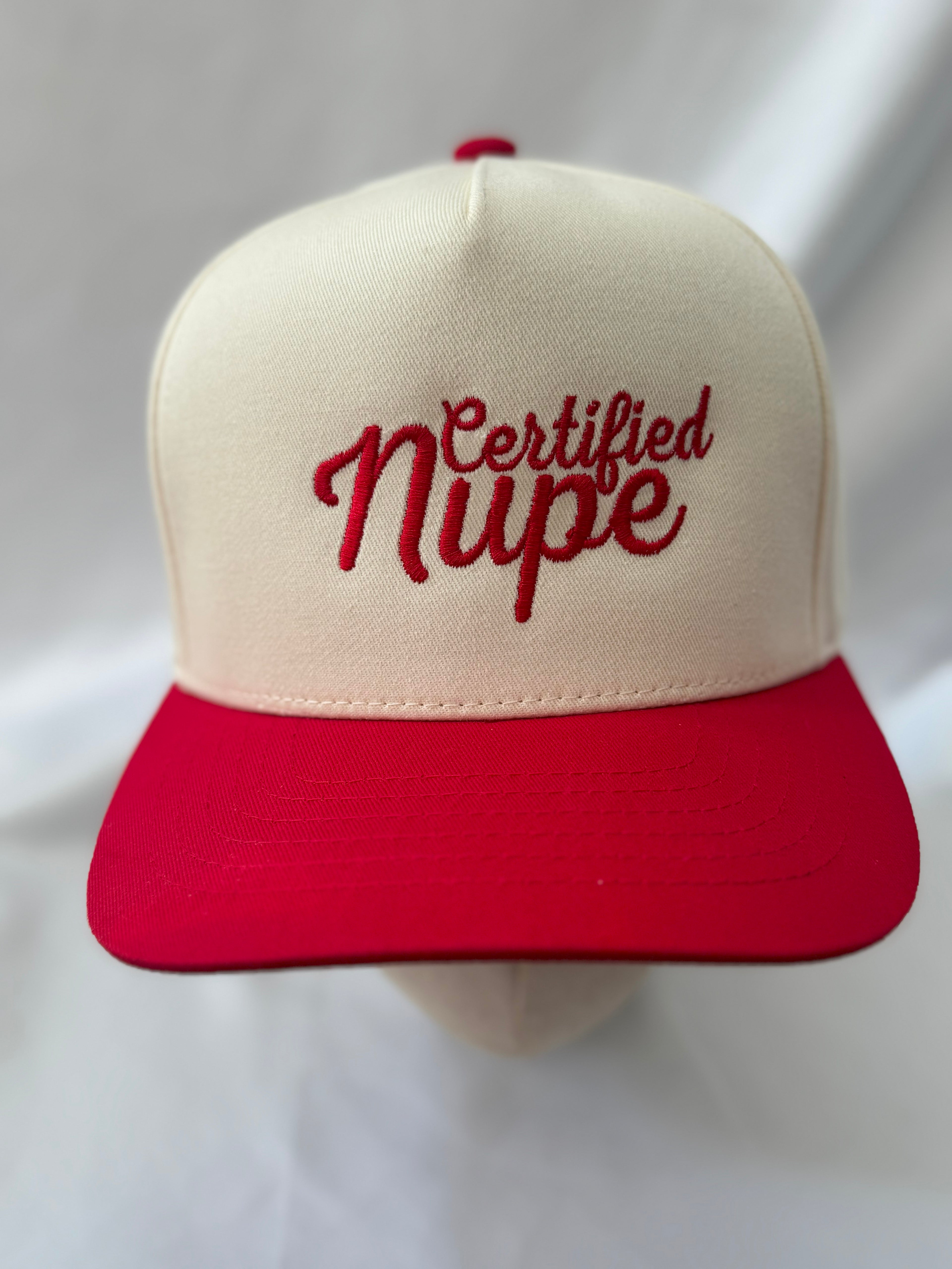 Certified Nupe Embroidered Two Tone Hat