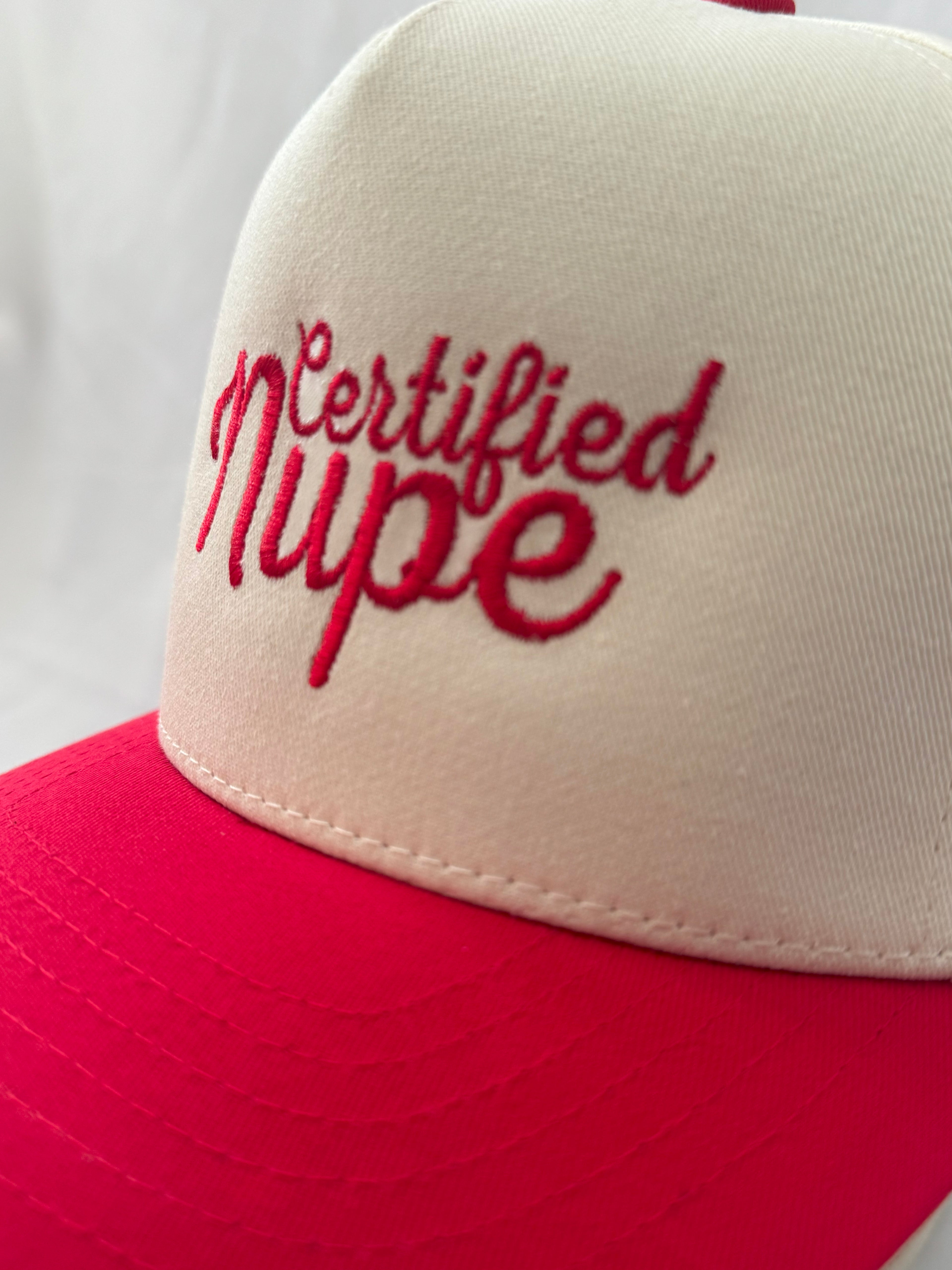 Certified Nupe Embroidered Two Tone Hat