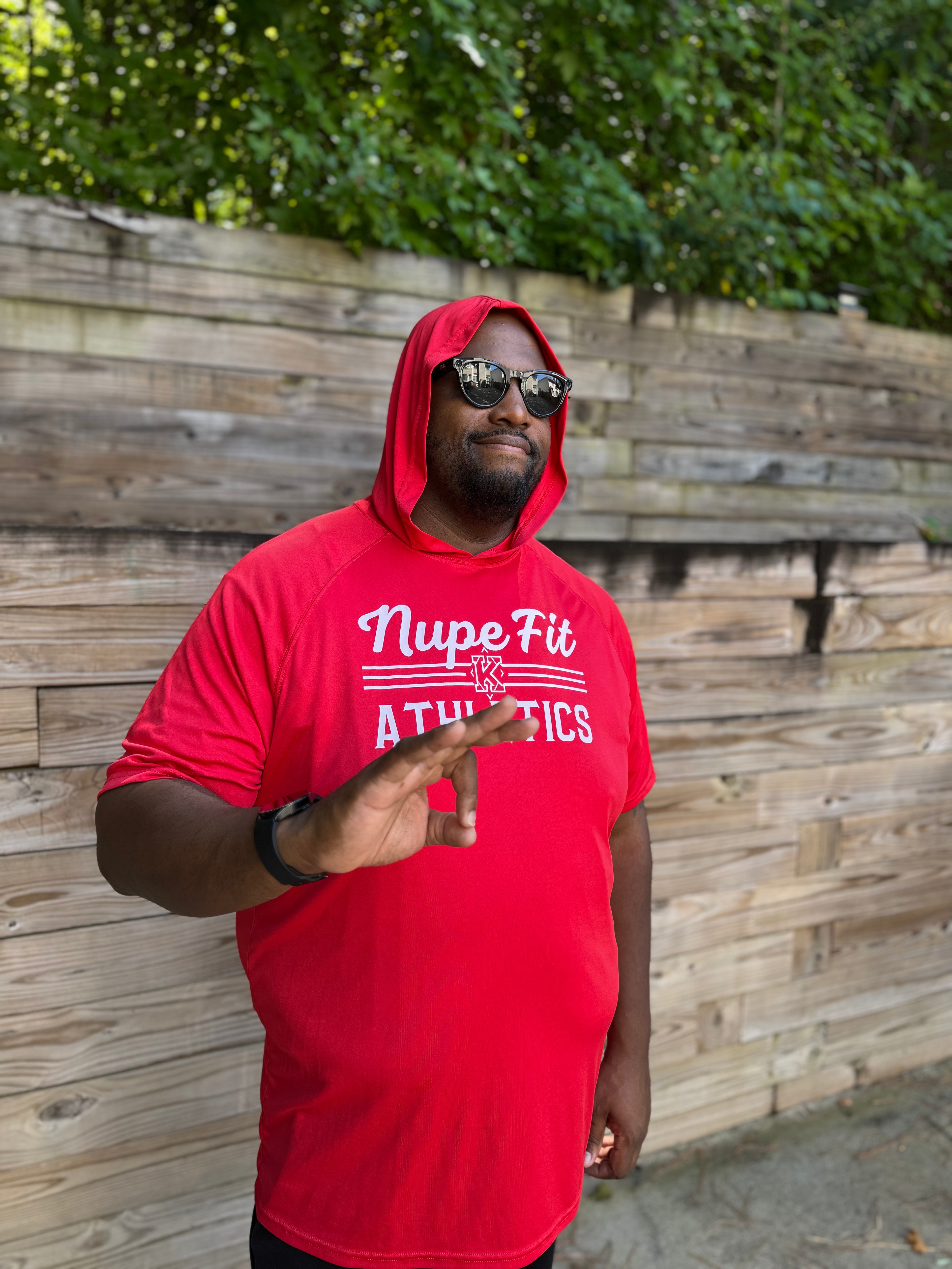 Nupe Fit Short Sleeve Hooded Tee