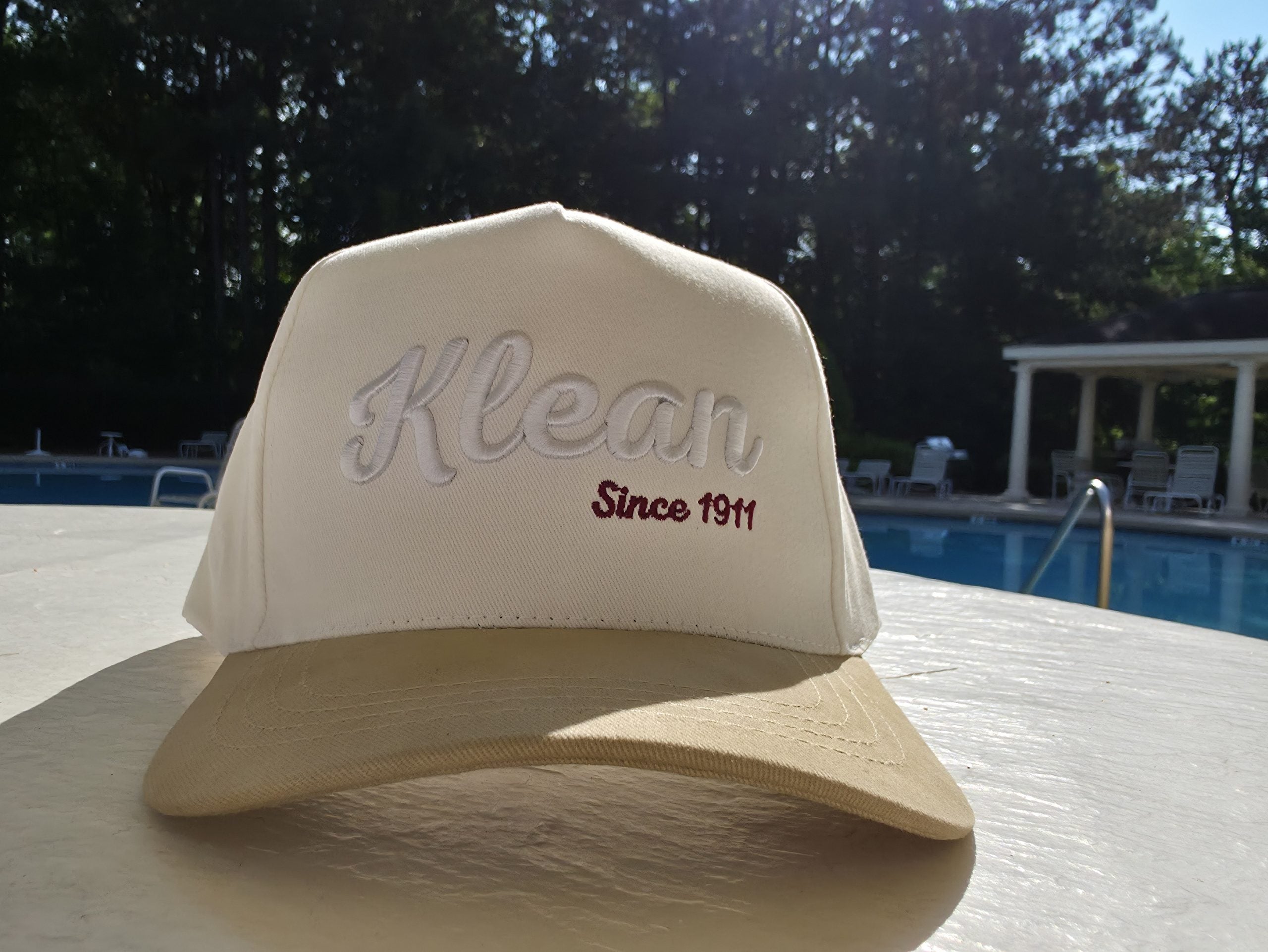 Kappa Alpha Psi Klean 3D Embroidered Cream/White Hat image 0