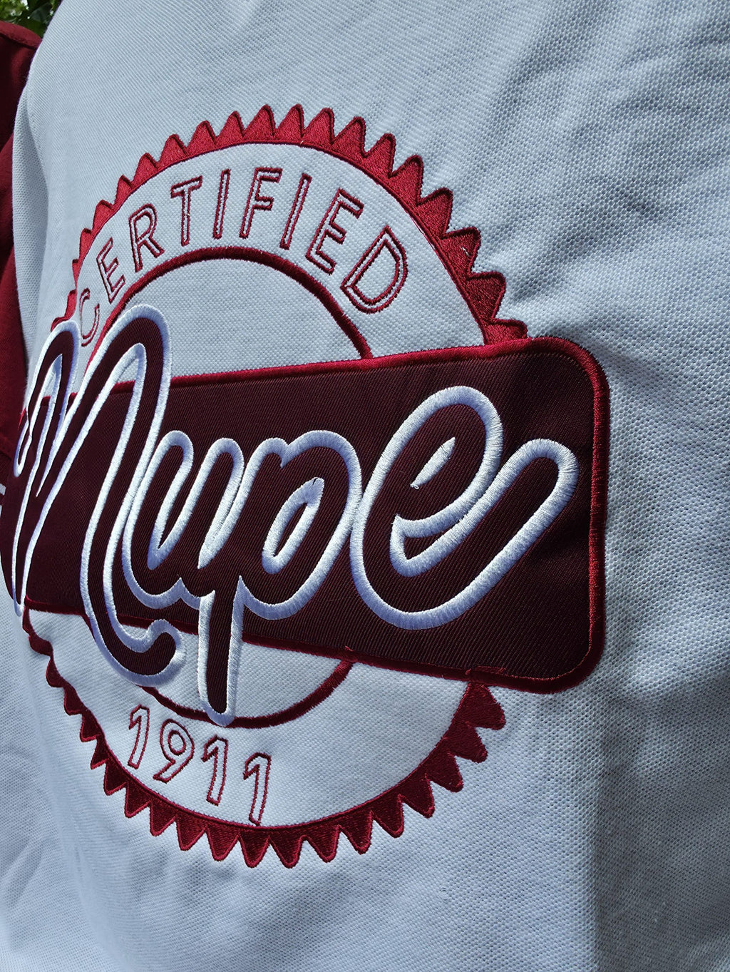 Kappa Alpha Psi Certified White Nupe V-Neck Jersey image 2