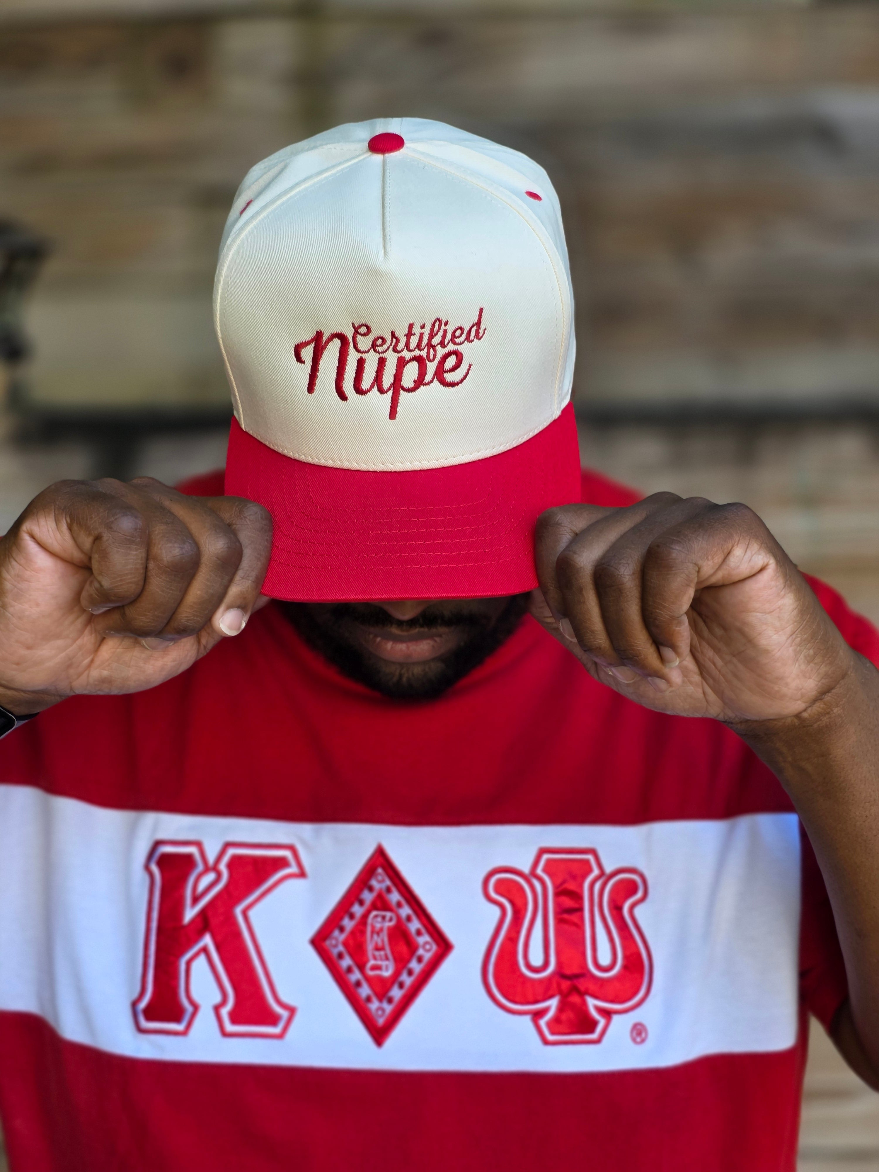 Certified Nupe Embroidered Two Tone Hat