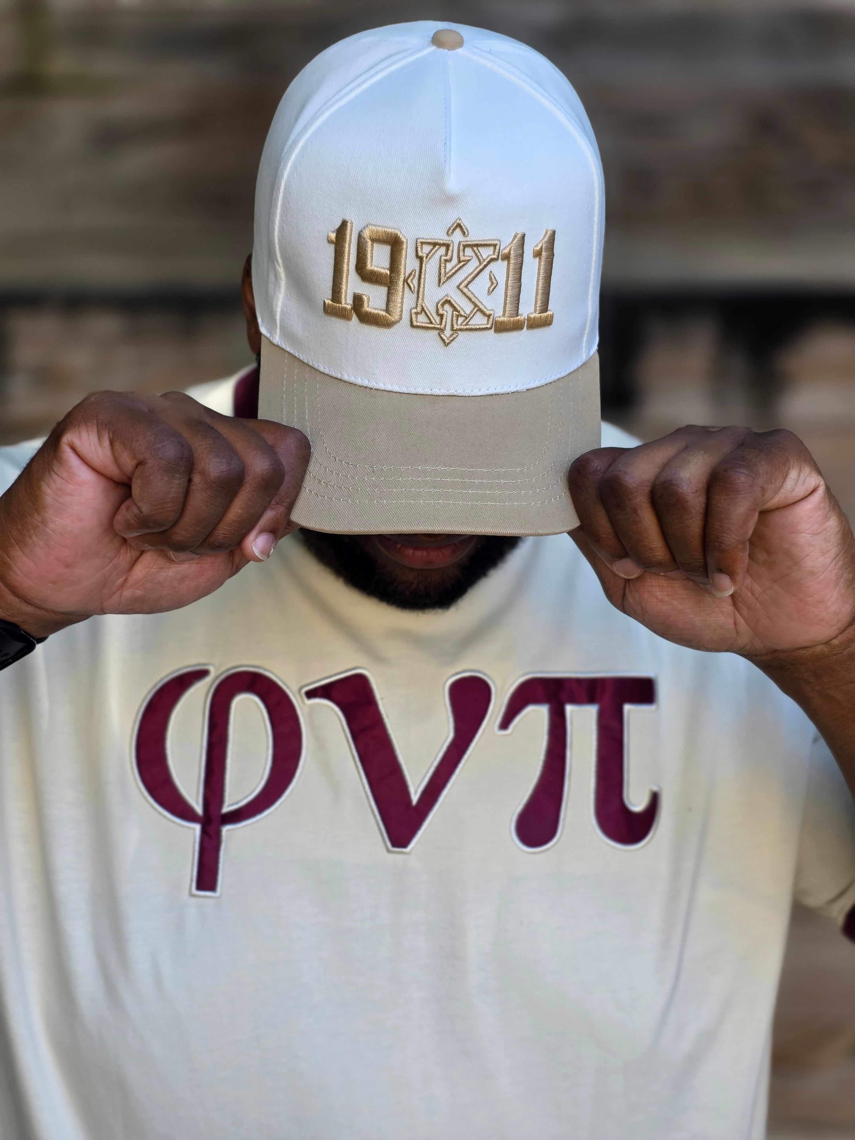Kappa Alpha Psi 1911 3D Embroidered Cream/Wheat Hat